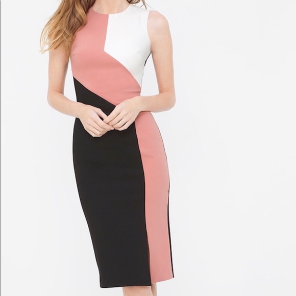 White House Black Market Dresses & Skirts - White House Black Market Diagonal Sheath Dress